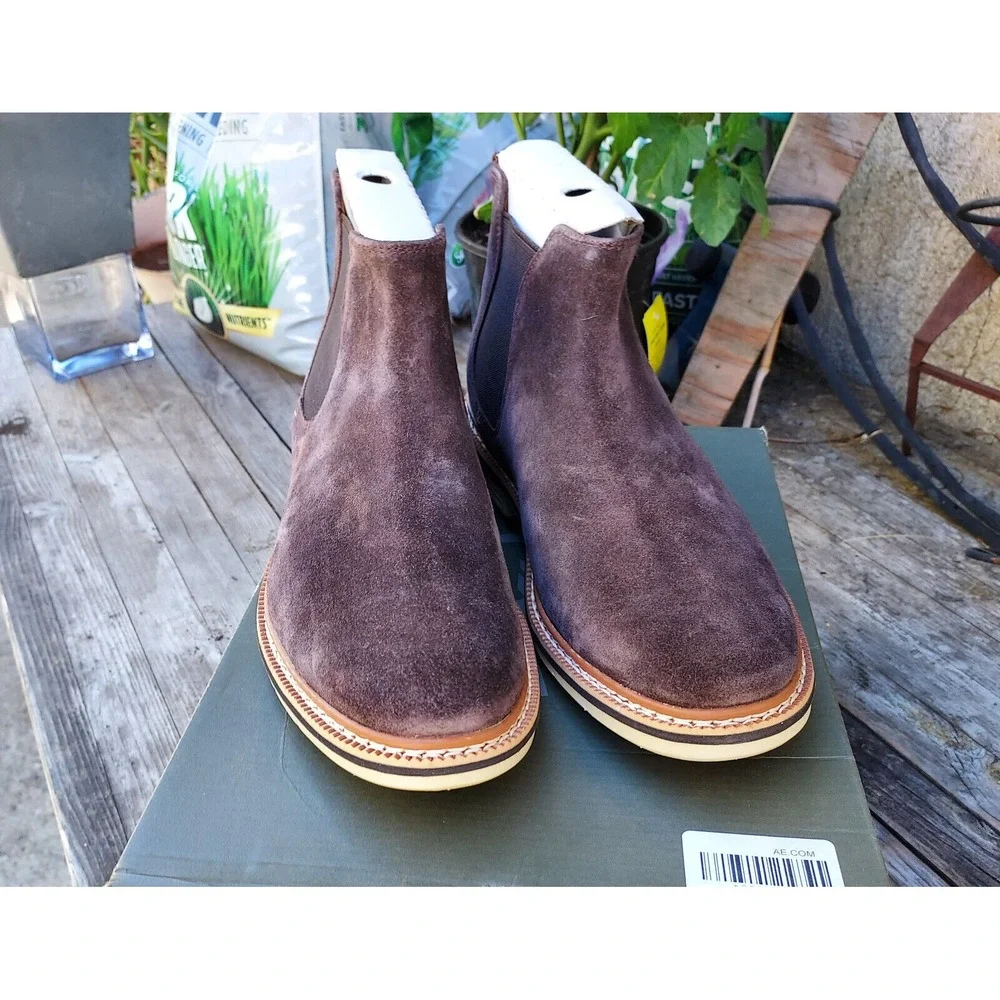 Timberland Boots Men's Size 10 Naples‎ Trail Chelsea Brown Suede Boots $130.00